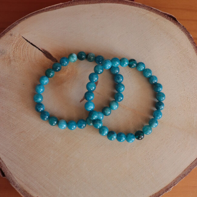 Bracelet Apatite Bleue 8mm