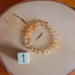 Bracelet Citrine Naturelle 8mm - modele 1